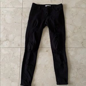 Ripped Black Denim Jeans